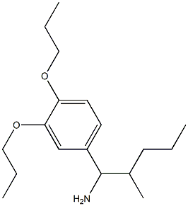 1-(3,4-dipropoxyphenyl)-2-methylpentan-1-amine Struktur