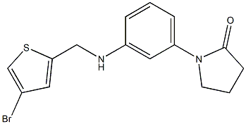 1-(3-{[(4-bromothiophen-2-yl)methyl]amino}phenyl)pyrrolidin-2-one Struktur