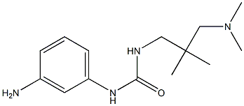 1-(3-aminophenyl)-3-{2-[(dimethylamino)methyl]-2-methylpropyl}urea Struktur