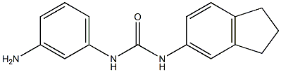 1-(3-aminophenyl)-3-2,3-dihydro-1H-inden-5-ylurea Struktur