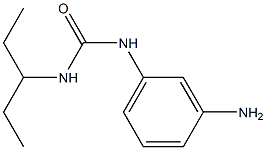 1-(3-aminophenyl)-3-pentan-3-ylurea Struktur