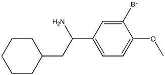 1-(3-bromo-4-methoxyphenyl)-2-cyclohexylethan-1-amine Struktur