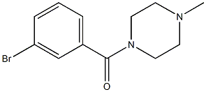 1-(3-bromobenzoyl)-4-methylpiperazine Struktur