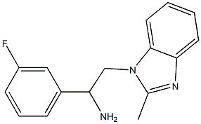 1-(3-fluorophenyl)-2-(2-methyl-1H-1,3-benzodiazol-1-yl)ethan-1-amine Struktur