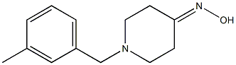 1-(3-methylbenzyl)piperidin-4-one oxime Struktur