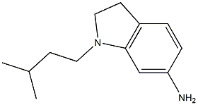 1-(3-methylbutyl)-2,3-dihydro-1H-indol-6-amine Struktur