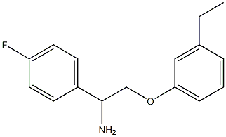 1-[1-amino-2-(3-ethylphenoxy)ethyl]-4-fluorobenzene Struktur