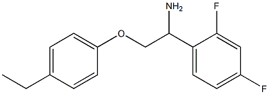 1-[1-amino-2-(4-ethylphenoxy)ethyl]-2,4-difluorobenzene Struktur