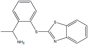 1-[2-(1,3-benzothiazol-2-ylsulfanyl)phenyl]ethan-1-amine Struktur