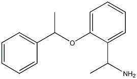 1-[2-(1-phenylethoxy)phenyl]ethan-1-amine Struktur