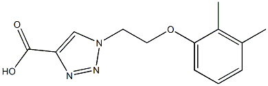 1-[2-(2,3-dimethylphenoxy)ethyl]-1H-1,2,3-triazole-4-carboxylic acid Struktur