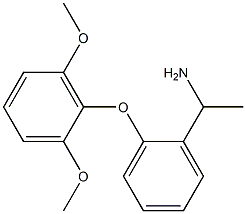 1-[2-(2,6-dimethoxyphenoxy)phenyl]ethan-1-amine Struktur