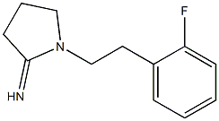 1-[2-(2-fluorophenyl)ethyl]pyrrolidin-2-imine Struktur