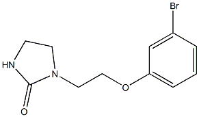 1-[2-(3-bromophenoxy)ethyl]imidazolidin-2-one Struktur