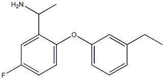 1-[2-(3-ethylphenoxy)-5-fluorophenyl]ethan-1-amine Struktur