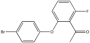 1-[2-(4-bromophenoxy)-6-fluorophenyl]ethan-1-one Struktur