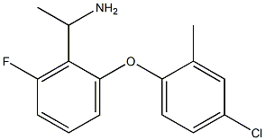 1-[2-(4-chloro-2-methylphenoxy)-6-fluorophenyl]ethan-1-amine Struktur