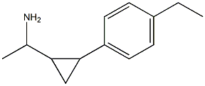 1-[2-(4-ethylphenyl)cyclopropyl]ethan-1-amine Struktur