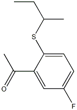 1-[2-(butan-2-ylsulfanyl)-5-fluorophenyl]ethan-1-one Struktur