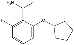 1-[2-(cyclopentyloxy)-6-fluorophenyl]ethan-1-amine Struktur