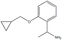 1-[2-(cyclopropylmethoxy)phenyl]ethan-1-amine Struktur