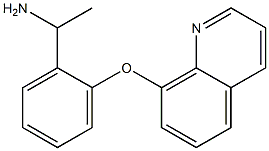 1-[2-(quinolin-8-yloxy)phenyl]ethan-1-amine Struktur