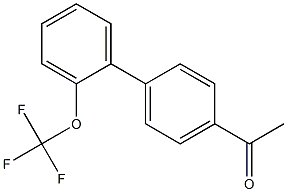 1-[2'-(trifluoromethoxy)-1,1'-biphenyl-4-yl]ethanone Struktur