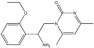 1-[2-amino-2-(2-ethoxyphenyl)ethyl]-4,6-dimethylpyrimidin-2(1H)-one Struktur