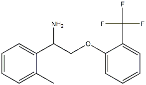 1-[2-amino-2-(2-methylphenyl)ethoxy]-2-(trifluoromethyl)benzene Struktur