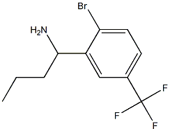 1-[2-bromo-5-(trifluoromethyl)phenyl]butan-1-amine Struktur