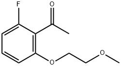 1-[2-fluoro-6-(2-methoxyethoxy)phenyl]ethan-1-one Struktur