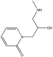 1-[2-hydroxy-3-(methylamino)propyl]-1,2-dihydropyridin-2-one Struktur