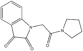 1-[2-oxo-2-(pyrrolidin-1-yl)ethyl]-2,3-dihydro-1H-indole-2,3-dione Struktur