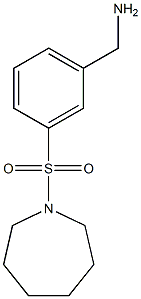 1-[3-(azepan-1-ylsulfonyl)phenyl]methanamine Struktur