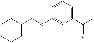 1-[3-(cyclohexylmethoxy)phenyl]ethan-1-one Struktur