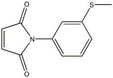 1-[3-(methylsulfanyl)phenyl]-2,5-dihydro-1H-pyrrole-2,5-dione Struktur