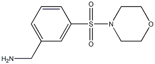 1-[3-(morpholin-4-ylsulfonyl)phenyl]methanamine Struktur