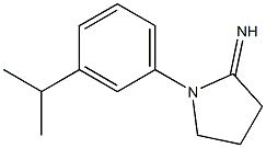 1-[3-(propan-2-yl)phenyl]pyrrolidin-2-imine Struktur