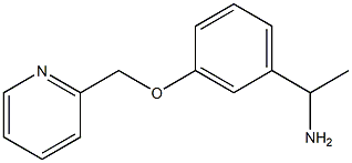 1-[3-(pyridin-2-ylmethoxy)phenyl]ethanamine Struktur