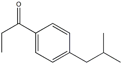 1-[4-(2-methylpropyl)phenyl]propan-1-one Struktur