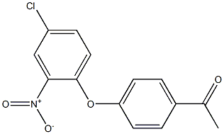 1-[4-(4-chloro-2-nitrophenoxy)phenyl]ethan-1-one Struktur