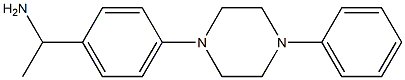 1-[4-(4-phenylpiperazin-1-yl)phenyl]ethan-1-amine Struktur