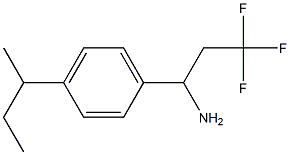 1-[4-(butan-2-yl)phenyl]-3,3,3-trifluoropropan-1-amine Struktur