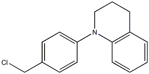 1-[4-(chloromethyl)phenyl]-1,2,3,4-tetrahydroquinoline Struktur