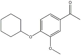 1-[4-(cyclohexyloxy)-3-methoxyphenyl]ethan-1-one Struktur