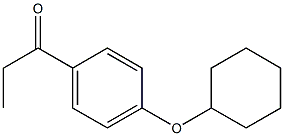 1-[4-(cyclohexyloxy)phenyl]propan-1-one Struktur