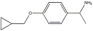 1-[4-(cyclopropylmethoxy)phenyl]ethan-1-amine Struktur