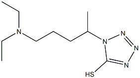 1-[4-(diethylamino)-1-methylbutyl]-1H-1,2,3,4-tetrazole-5-thiol Struktur