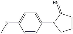 1-[4-(methylsulfanyl)phenyl]pyrrolidin-2-imine Struktur