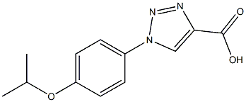 1-[4-(propan-2-yloxy)phenyl]-1H-1,2,3-triazole-4-carboxylic acid Struktur